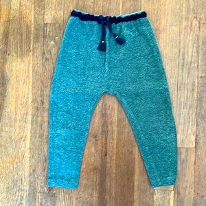 NWOT! Zara knit haram pants in forest green! Size 3/4 or 104cm